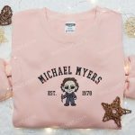 Michael Myers  Gift for Men Women 1978 Embroidered Shirt – Horror Movie Characters & Spooky D Gift for Men Women