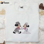 Mickey & Minnie Wedding T-shirt & Disney Characters Hoodie: Perfect Valentine s Day Gift Ideas