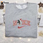 Mickey Mouse Loves x Nike Cartoon Embroidered Hoodie & Shirt: B Gift for Men Women Valentine s Day Gift Ideas