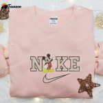 Mickey Mouse x Nike Embroidered Sweatshirt: Cartoon Inspired Hoodie Perfect Birthday Gifts for Family