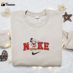 Disney x Nike Mickey Santa Claus Christmas Sweatshirt: F Gift for Men Women Embroidered Shirt Perfect Gift Idea for Disney Characters Movie Fans