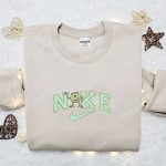 Mike Wazowski x Nike Cartoon Sweatshirt: Disney Characters Embroidered Shirt – Perfect Family Gift