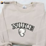 Milk Bear x Nike Cartoon Embroidered Shirt Nike Inspired T-shirt B Gift for Men Women Family Gift