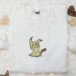 Mimikyu Pokemon Embroidered Shirt Sweatshirt & Hoodie: Anime-Inspired Fashion with Pokemon Embroidery