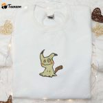 Mimikyu Pokemon Embroidered Shirt Sweatshirt & Hoodie: Anime Inspired Apparel for Pokemon Fans