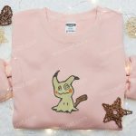 Mimikyu Pokemon Embroidered Shirt Sweatshirt & Hoodie: Anime Inspired Apparel for Pokemon Fans