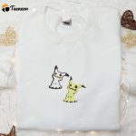 Mimikyu Pokemon Embroidered Sweatshirt Hoodie & T-shirt: Anime Inspired Apparel for Pokemon Fans