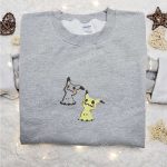 Mimikyu Pokemon Embroidered Sweatshirt Hoodie & T-shirt: Anime Inspired Apparel for Pokemon Fans