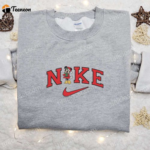 Minnie Mouse x Nike Christmas Hoodie: Disney Characters Embroidered Shirt – B Gift for Men Women Family Christmas Gift Ideas