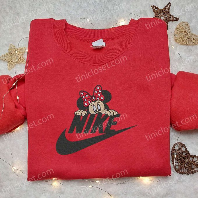 Minnie Mouse X Nike Cartoon Sweatshirt &Amp; Disney Characters T-Shirt: B Gift For Men Women Family Gift Ideas