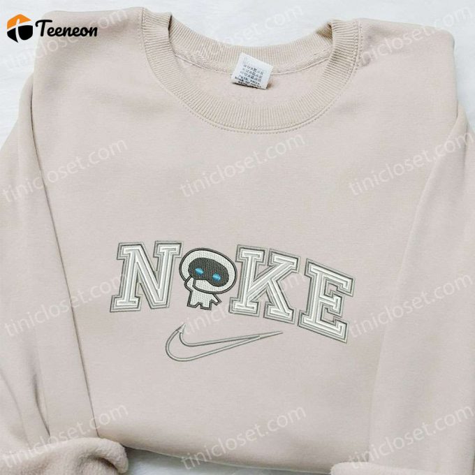 Modern Robot X Nike Embroidered Sweatshirt – Nike Inspired Shirt Perfect Family Gift