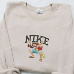 Monkey D Luffy x Nike Anime Embroidered Sweatshirt & T-Shirt: B Gift for Men Women Birthday Gift Ideas