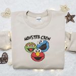 Monster Crew Embroidered Sweatshirt & Cartoon Shirt: B Gift for Men Women Gift Ideas for a Stylish Look!