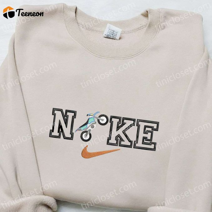 Motorcycle X Nike Embroidered Shirt: B Gift For Men Women Nike Inspired T-Shirt Perfect Gift For Family