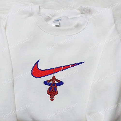 Marvel Spider-Man x Swoosh Embroidered Hoodie: Perfect MCU Gift for Family