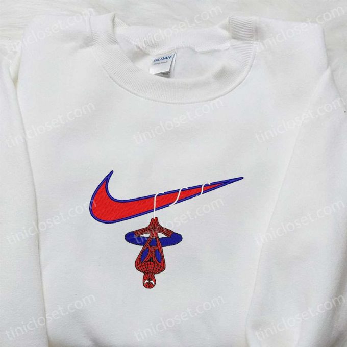 Marvel Spider-Man X Swoosh Embroidered Hoodie: Perfect Mcu Gift For Family