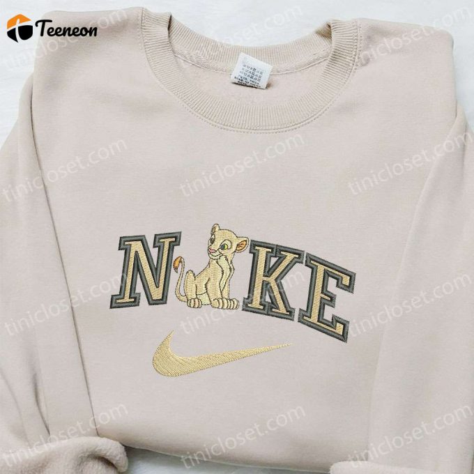 Nala X Nike Cartoon Embroidered Sweatshirt Disney Characters Shirt Custom T-Shirt