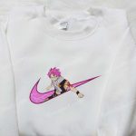 Natsu Dragneel x Nike Embroidered Hoodie & Fairy Tail Shirt Nike Inspired Apparel