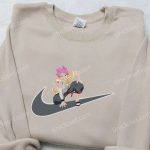 Natsu Dragneel x Nike Swoosh Anime Hoodie & Fairy Tail Embroidered Shirt: Nike Inspired Apparel