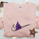 Neon Gen Gift for Men Women Evangelion x Swoosh Embroidered Shirt: Nike Inspired B Gift for Men Women Gift for Family