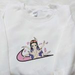 Nico Robin x Swoosh Anime Embroidered Shirt: B Gift for Men Women One Piece Gift for Family