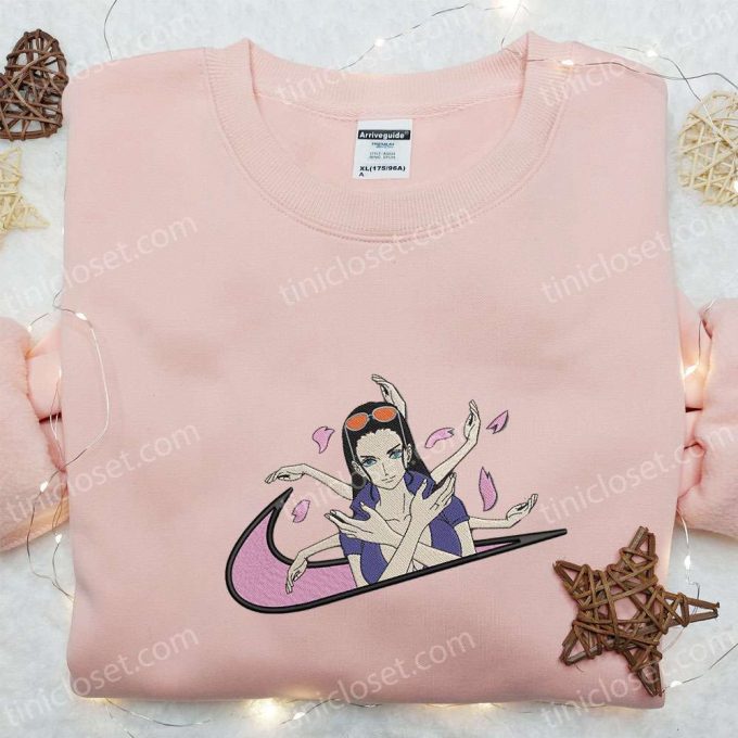 Nico Robin X Swoosh Anime Embroidered Shirt: One Piece B Gift For Men Women Gift For Family