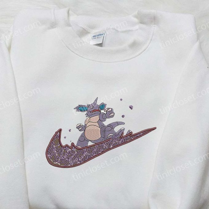 Nidoking X Nike Embroidered Shirt – Pokemon Inspired Nike Shirt