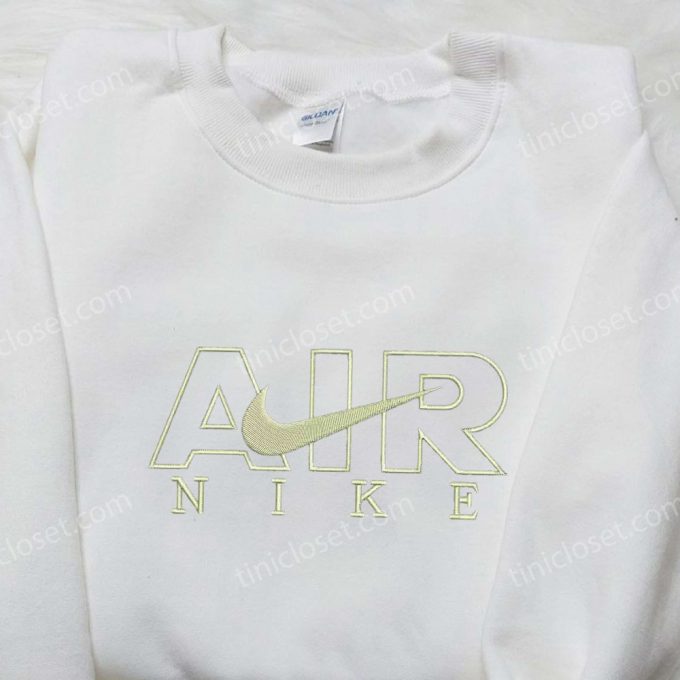 Custom Nike Air Embroidered Shirt – Perfect Family Gift Personalized And Stylish