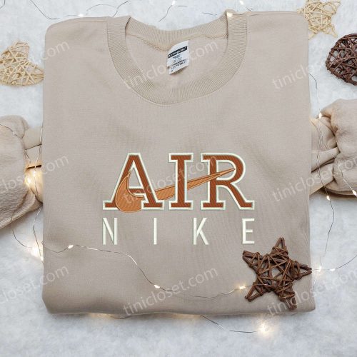 Custom Nike Air Embroidered Shirt: B Gift for Men Women Friend Gift & Stylish Apparel