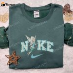 Disney Nike Cartoon x Tinkerbell Embroidered Sweatshirt: B Gift for Men Women Family Gift Ideas with Disney Characters