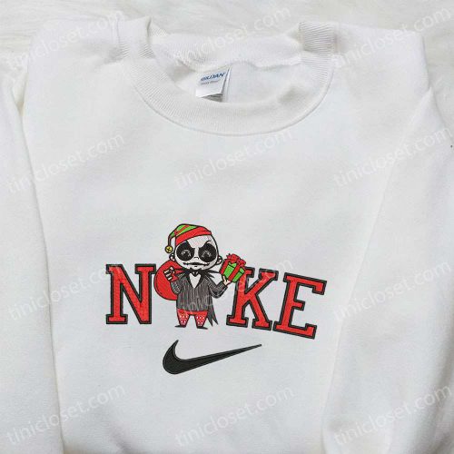 Nike Christmas X Chibi Jack Santa Sweatshirt: F Gift For Men Women Movie Embroidered Shirt Perfect Gift Idea