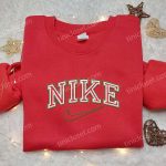 Nike Inspired Embroidered Shirt – Minimalist D Gift for Men Women Perfect Family Gift