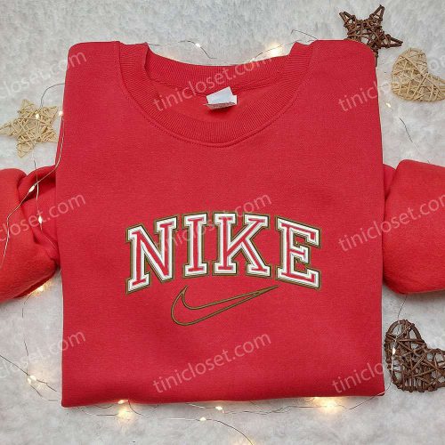 Nike Inspired Embroidered Shirt – Minimalist D Gift for Men Women Perfect Family Gift