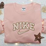 Nike Inspired Embroidered Shirt – Minimalist D Gift for Men Women Perfect Family Gift