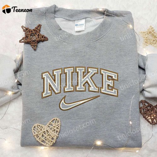 Nike Inspired Embroidered Shirt – Minimalist D Gift for Men Women Perfect Family Gift