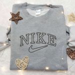 Stylish Nike-Inspired Embroidered Shirt – Unique D Gift for Men Women for Fashion Lovers