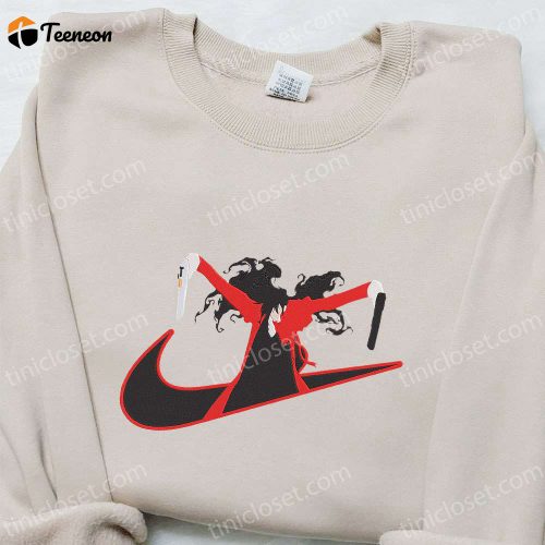 Nike x Alucard Anime Embroidered Sweatshirt Hellsing Hoodie: Perfect Family Birthday Gift