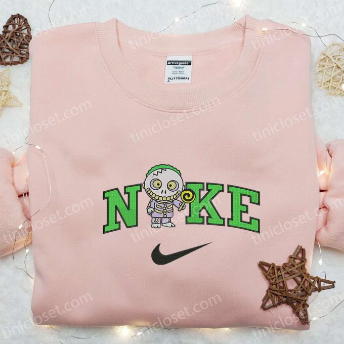 Nike X Baby Barrel Hoodie Nightmare Before Christmas Embroidered Sweatshirt Nike Inspired T-Shirt