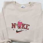 Nike x Baby Lock Embroidered Hoodie Nightmare Before Christmas Characters Sweatshirt Nike Inspired T-shirt