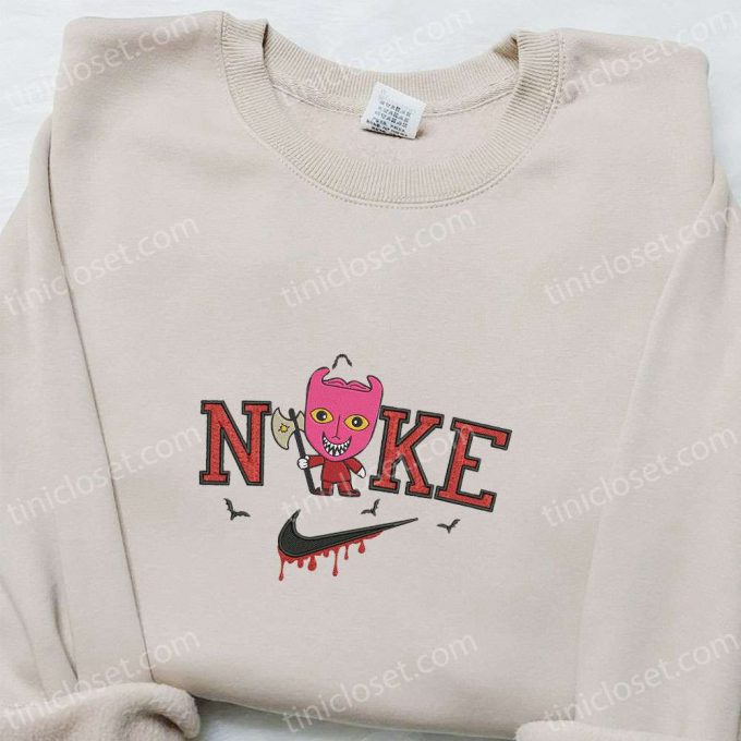 Nike X Baby Lock Embroidered Hoodie Nightmare Before Christmas Characters Sweatshirt Nike Inspired T-Shirt