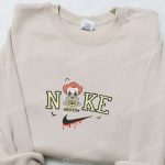 Nike Baby Pennywise Embroidered Hoodie: Horror Movie Characters Sweatshirt & Nike Inspired T-shirt