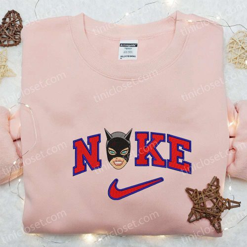 Nike x Batman Cat Embroidered Sweatshirt & Marvel MCU Shirt – B Gift for Men Women Family Gift Ideas