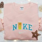 Custom Nike x Beer Embroidered Shirt: B Gift for Men Women Gift Idea for Him