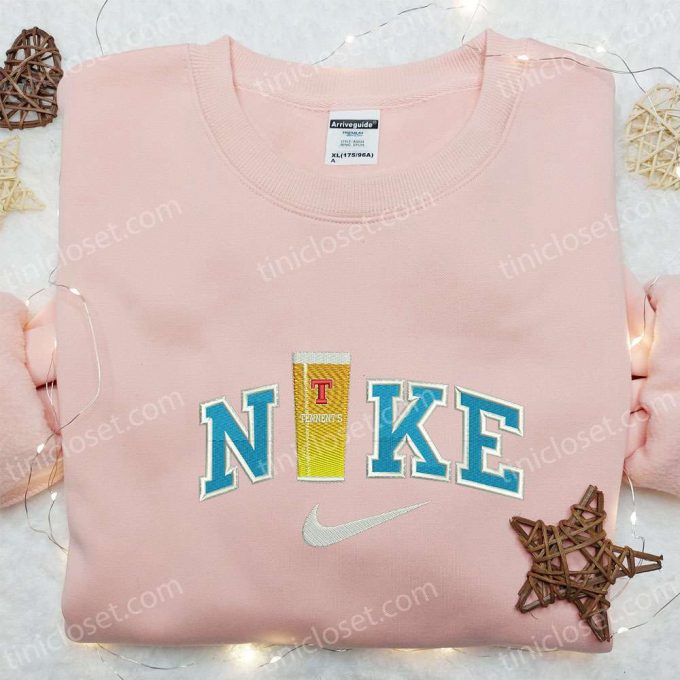 Custom Nike X Beer Embroidered Shirt: B Gift For Men Women Gift Idea For Him