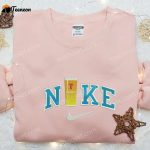 Custom Nike x Beer Embroidered Shirt: B Gift for Men Women Gift Idea for Him