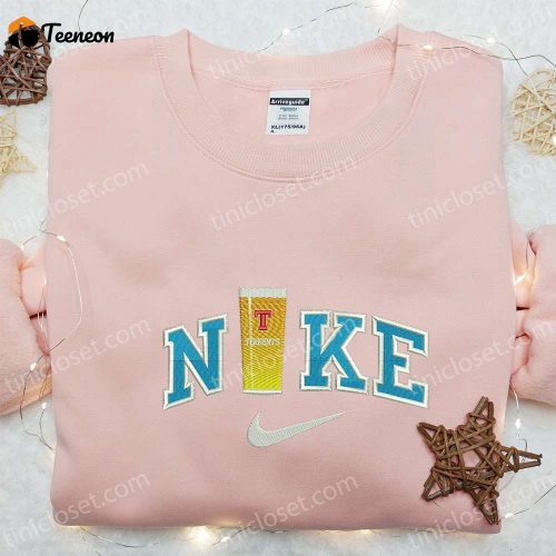 Custom Nike x Beer Embroidered Shirt: B Gift for Men Women Gift Idea for Him