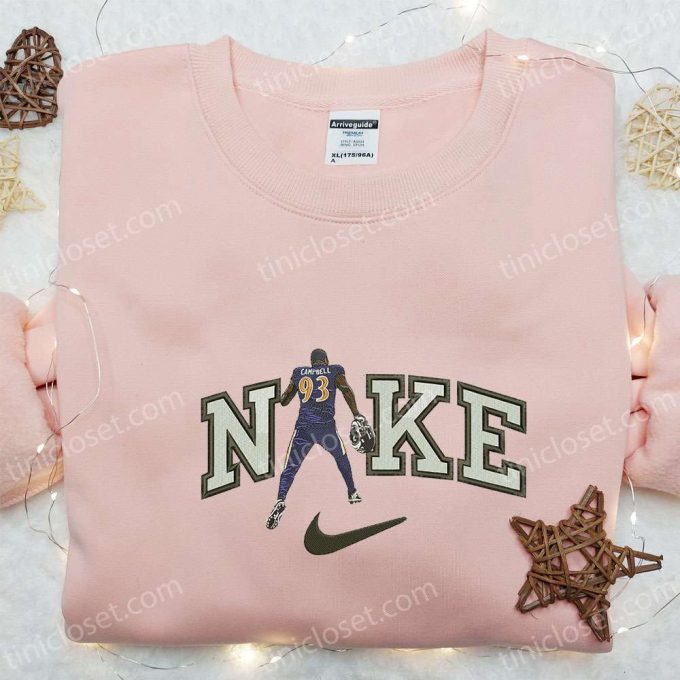 Nike X Calais Campbell Embroidered Sweatshirt: Nfl Sport Shirt Perfect Family Gift