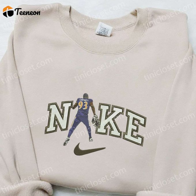 Nike X Calais Campbell Embroidered Sweatshirt: Nfl Sport Shirt B Gift For Men Women Family Gift Idea