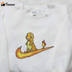 Charmander Stand Embroidered Shirt by Nike: Pokemon & Custom D Gift for Men Women – Limited Edition