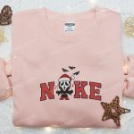 Nike x Christmas Scream Ghost Face Embroidered Shirt: B Gift for Men Women Family Gift Nike Inspired F Gift for Men Women & Trendy